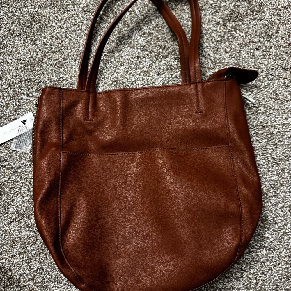 Anthropologie Brown Tote Bag